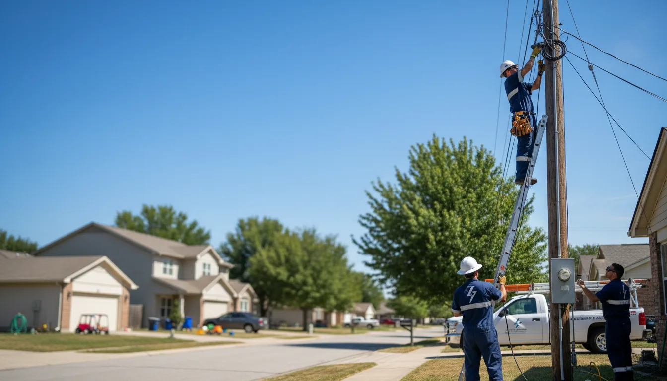 Residential electrician providing installation services in Woodlawn, IL